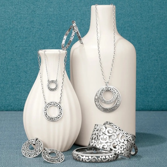 BRIGHTON Contempo Open Ring Convertible Long Necklace • JM3970 • Spin Rings - Picture 8 of 15